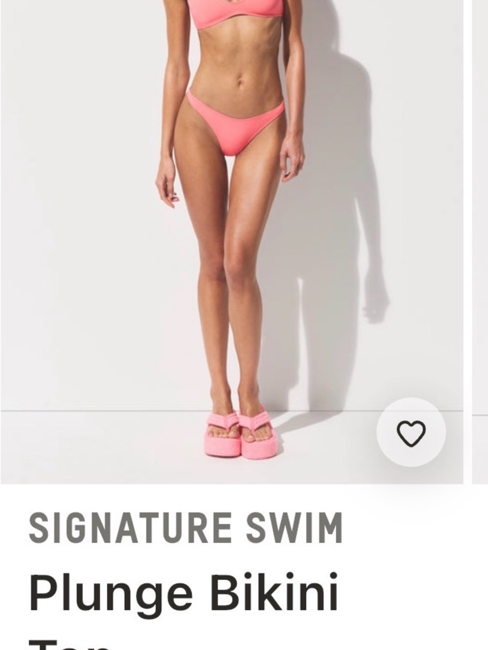 SKIMS Coral Plunge Bikini Set